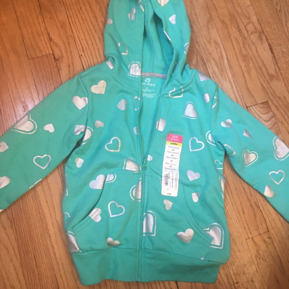 Okie dokie fleece sweater , size 5T